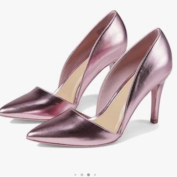 Mia Cia Metallic Pink Pointed Toe Classic Pump Heel, NEW, Size 7.5, MSRP $100 - Picture 1 of 11